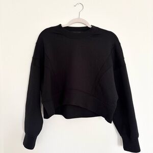 YPB Black Cropped Crewneck